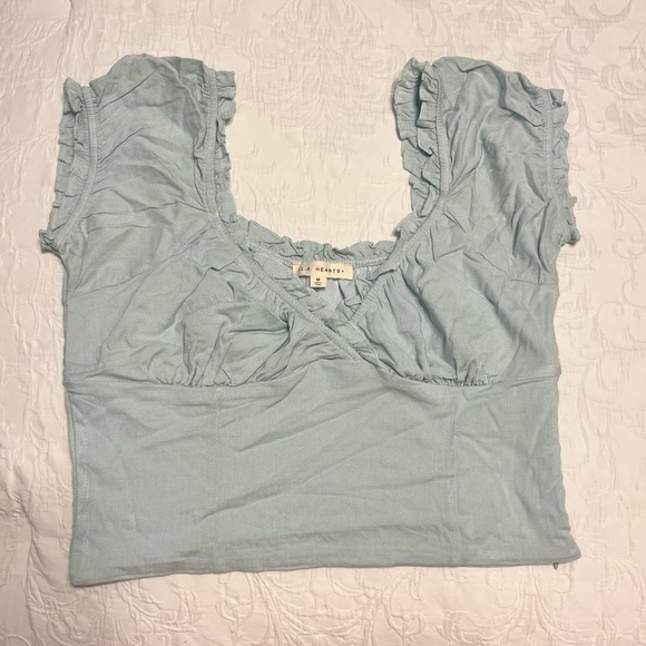 LA Hearts Surplice Bustier Top - Picture 2 of 5